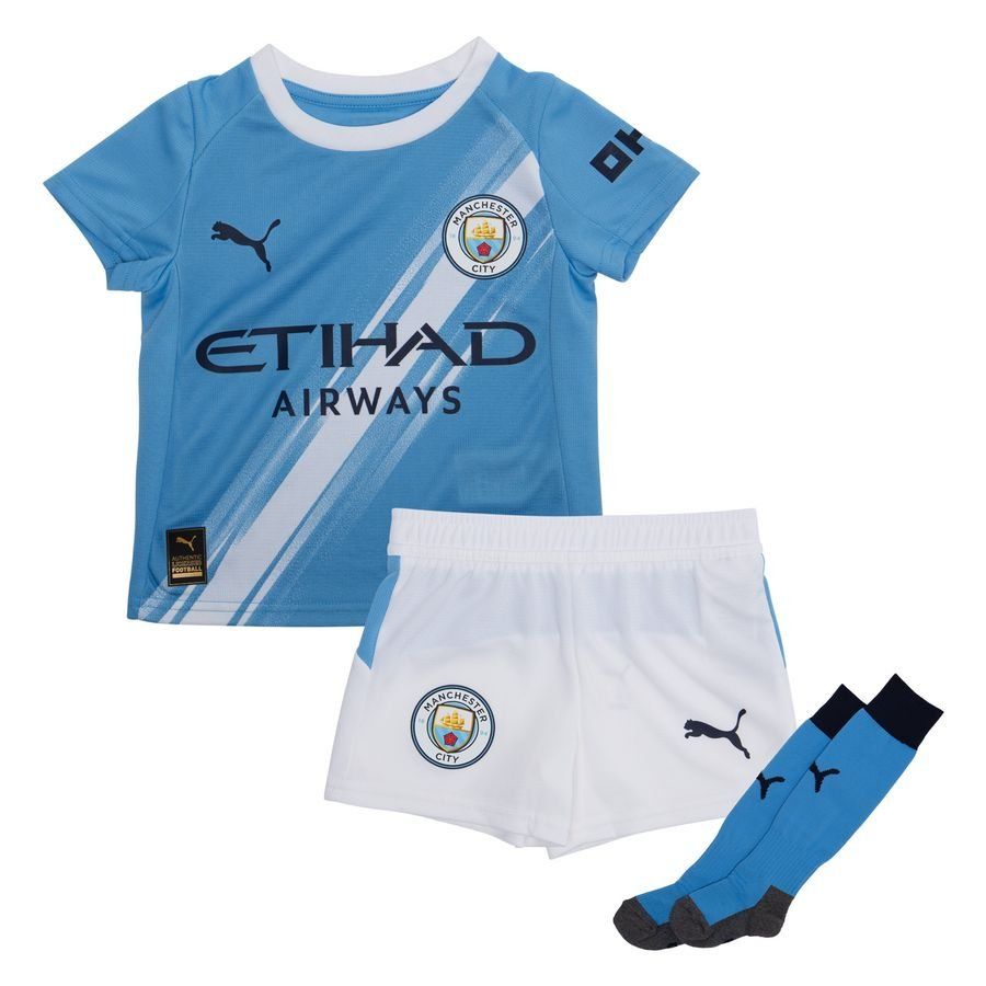 Manchester City Home Shirt 2025/26 Mini-Kit Kids-SoccerKits Hub | Buy Soccer Jerseys Online